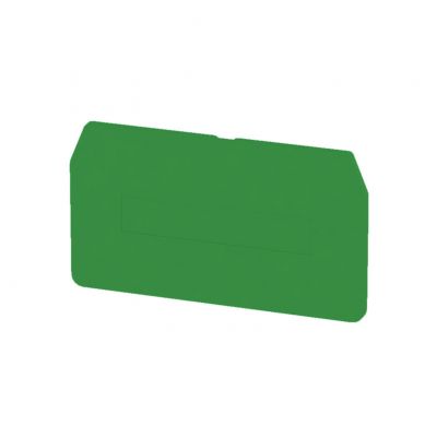 WEIDMULLER ZAP/TW 4 GN Płyta separacyjna (terminal), Płyta zamykająca i pośrednia, 62 mm x 34.8 mm, zielony 1683920000 /50szt./ (1683920000)